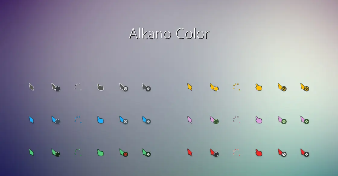 Alkano Color Cursors 鼠标指针