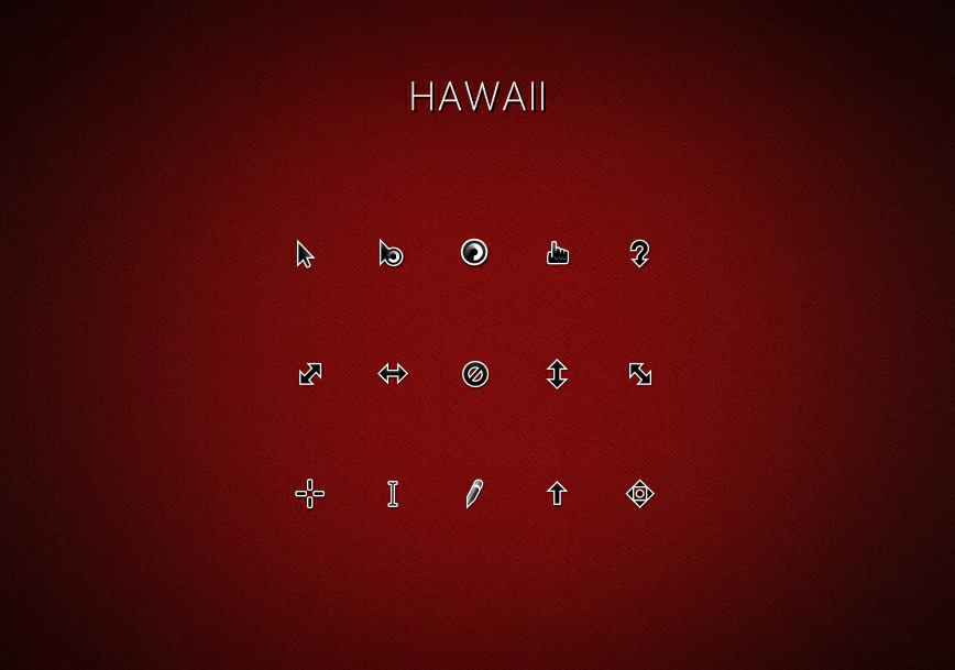 夏威夷 Hawaii 光标 鼠标指针