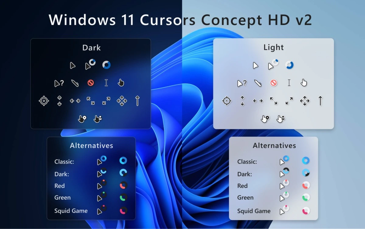 Windows 11 概念版光标 V2